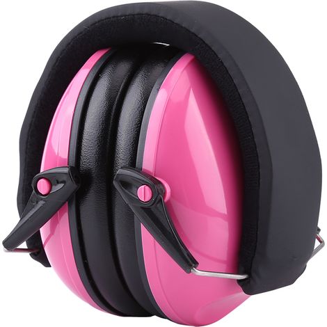 Bébé Protège-oreilles Anti-Bruit Pliable pour Enfants Casque Sommeil (Rose) (1/5)