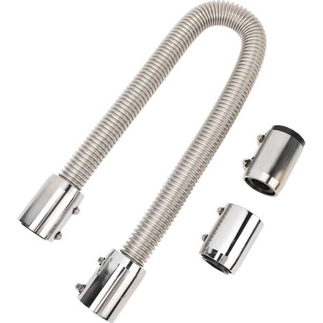 Tuyau de Radiateur Flexible, Tuyau de Radiateur Universel, Kit de Tuyau d'eau de Refroidissement en Caoutchouc en Acier Inoxydable avec 4 Adaptateurs pour Cols de Radiateur 1 (1/5)