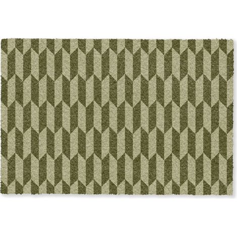 FELPUDO Patrón - Abstracto - Verde - Aviones 60x40 cm (1/5)