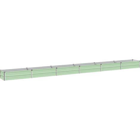 Letto rialzato da giardino Verde Pastello 480 x 40 x 24 cm vidaXL