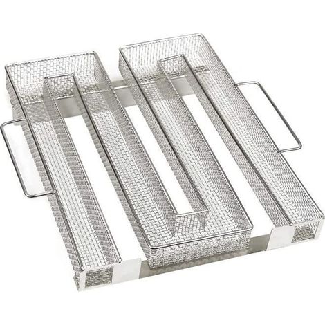Generateur de Fumee pour Fumoir, Générateur de Fumée pour Barbecues, Serpentin pour Fumoir en Acier Inoxydable en Forme de M (1/4)