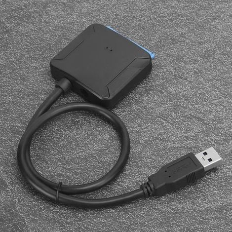 Adaptateur SATA Vers USB 3.0 - Pour Disque Dur SSD HDD 2 5 Pouces Et 3 5 Pouces - Plug And Play - 5 Gbps - 1 Piece (1/4)