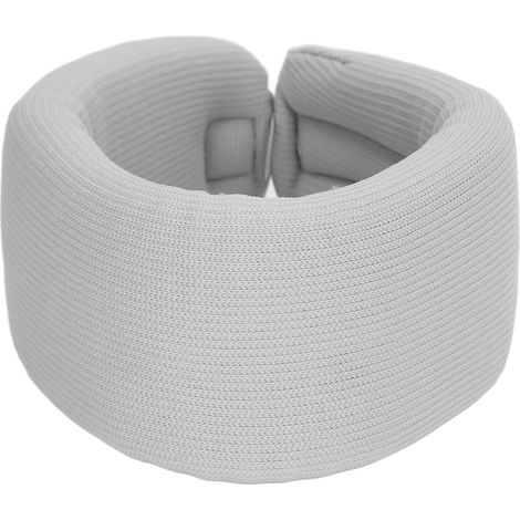 Collier Cervical Gris Nylon Mousse Élastique Soutien Menton Ergonomique Confortable pour Maison (1/5)