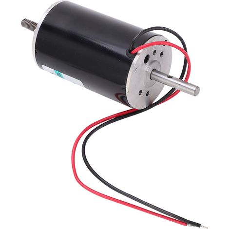 Hochgeschwindigkeits-Gleichstrommotor 80 W, klein, CW/CCW, Doppelausgangswelle, Drehzahlregelung, 24 V, XD60D94-24Y-100S (ohne Halterung) (1/5)