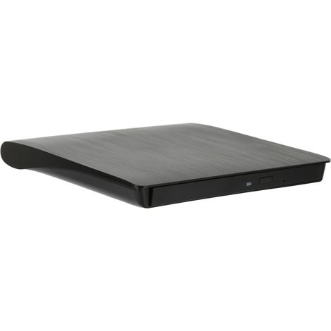 Boîtier pour lecteur DVD externe ultra-fin USB 3.0 SATA, boîtier en plastique pour ordinateur portable et de bureau, noir