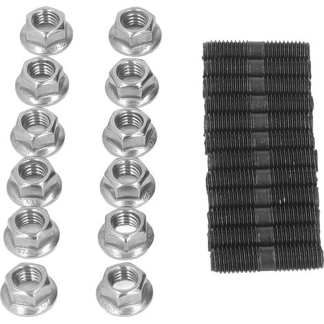 Satz Stehbolzenmuttern aus Stahl für Abgaskrümmer für Dodge Cummins 3.9, 5.9, 6.7L (1989-2019), Hochleistungs-Befestigungssatz, OEM-Ersatz, kompatibel mit Dieselmotoren. (1/5)