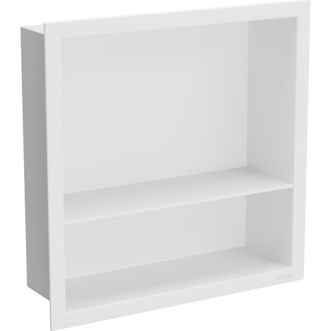 Mexen X-Wall-R étagère en niche avec rebord et étagère 30 x 30 cm, blanche - 1920303010S (1/5)