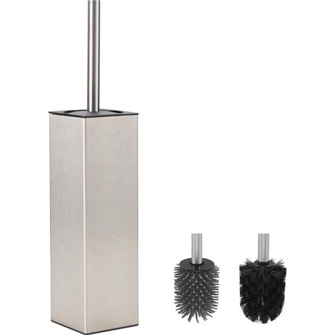 Brosse WC doré brossé en silicone avec support – Durable