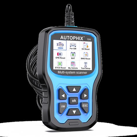 Scanner Diagnostic AUTOPHIX 7210 Spécial Groupe GM – Valise OBD2 Tous Systèmes, Lecture & Effacement Codes Défaut, Toutes Fonctions Réinitialisation Entretien Voitures 12V GM (1/5)