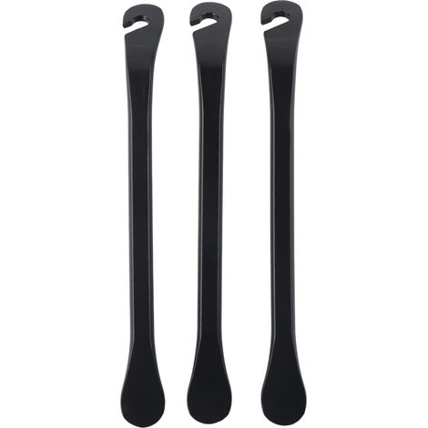 Outil de réparation de pneu de vélo de cuillère en acier au carbone trempé de levier de pneu de bicyclette portatif de 3 pièces (1/5)