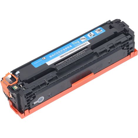 Cartouche de toner cyan 125A CB541A pour imprimante HP Color LaserJet CP1215, CP1518ni, CM1312nfi, CM1312, CP1515n, CP1525nw et M251 (1/5)