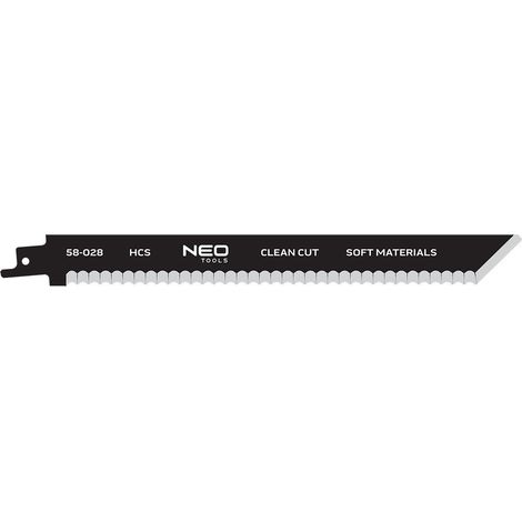 Hoja de sierra neo-tools jigsaw blade HCS 228 mm 5 mm diente (1/2)