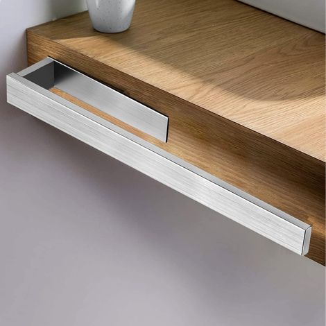 Porte-serviettes KSAZIOUK, sans perçage, en acier inoxydable, adhésif, à un bras, pour salle de bain et cuisine, 39 cm, argent (1/5)