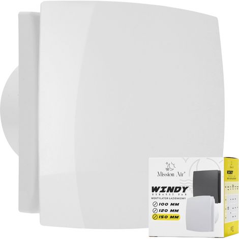 Badezimmerlüfter WINDY 150 S WEISS (1/5)