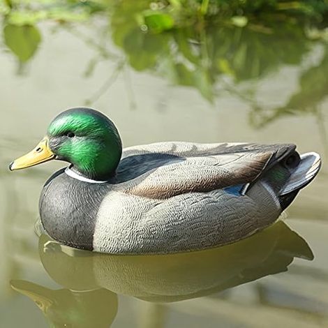 Canard Appât De Chasse En Plastique - Flottant Réaliste Pour Étang Ou Jardin - Lot De 2