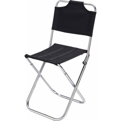 Mini siège de camping, pliable et léger, peut supporter jusqu'à 150 kg, matériau en alliage d'aluminium, conçu pour les sports (1/4)