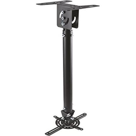 Aisens - support de plafond universel pro pivotant, inclinable et extensible pour projecteur 20kg, noir. (1/6)