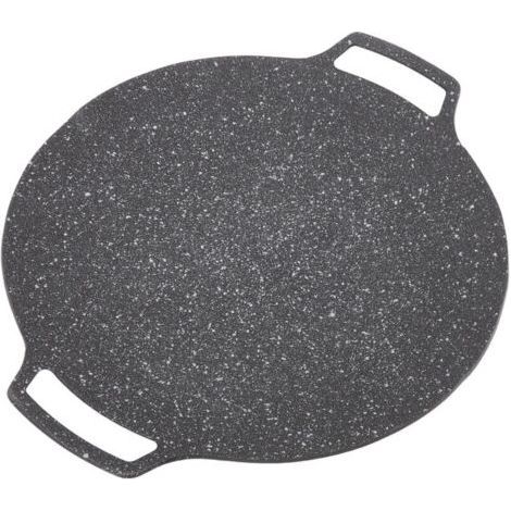 Gril rond coréen pour barbecue, plaques de cuisson, ustensiles de cuisine, poêle à griller pour cuisinière, poêle à frire circulaire, plaque de cuisson coréenne pour barbecue, ustensiles (type gaz) (1/4)