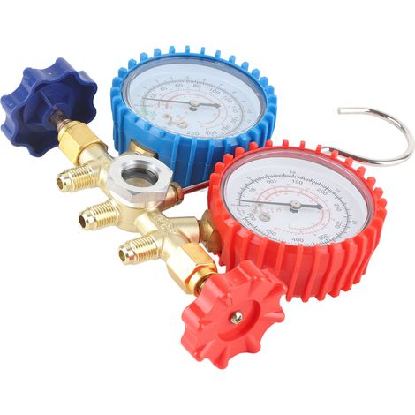 Manomètre pour climatiseur R134A, kit de réfrigération pour climatisation, laiton résistant à la corrosion, R12, R22, R502