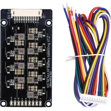 Module inductif d'égalisation active pour batterie lithium fer 2.0V-4.5V 1.2A 10S (1/5)