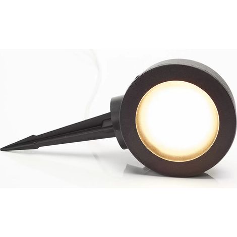[NEUWERTIG] Fumagalli Spießstrahler Tommy Sockelleuchte Lampe Rund Schwarz 1 Flammig 10 W Cct B-Ware