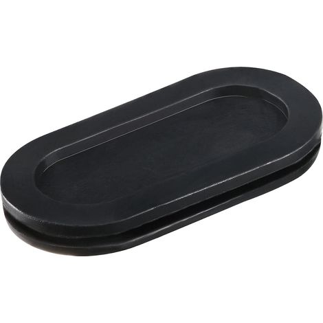 Passe fil Caoutchouc Œillet Passe câble Caoutchouc Protection Ovale Double Face Support Dimension 55 x 25mm 6Pcs (1/5)