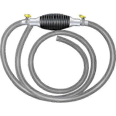 Pompe à carburant manuelle de qualité pour voiture, 2 m, à siphon à haut débit, pour le transfert de carburant essence et eau. (1/5)