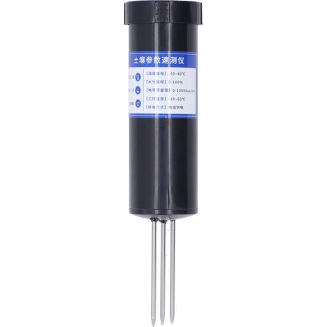 Capteur d'humidité du sol en acier inoxydable, thermomètre et hygromètre portable pour jardin (1/5)