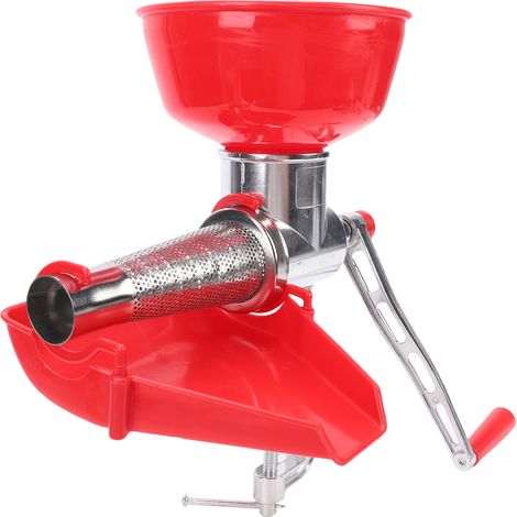 Moulin à légumes manuel en alliage d'aluminium robuste pour coulis de tomates, extraction efficace de jus de fruits et gingembre sans électricité (1/4)