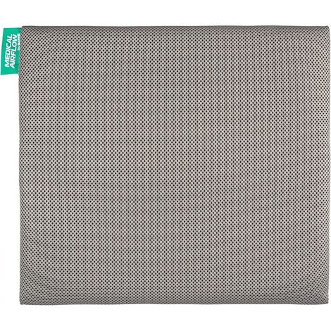 Fodera per cuscino per sedia a rotelle (schienale) 40x45 cm, grigia (1/5)