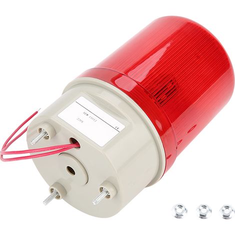 Voyants d'avertissement à LED rouges, alarme acoustique-optique, gyrophare, stroboscope à LED d'urgence (1/5)