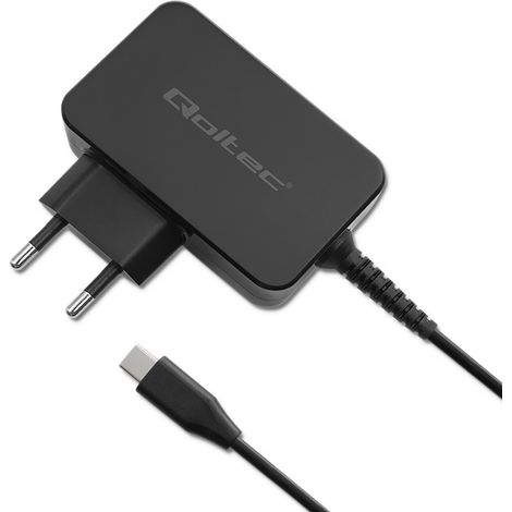 Caricabatterie Qoltec GaN POWER PRO 1xUSB-C 30W 5-20V 1,5-3A Nero (1/5)
