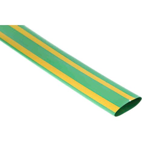 Gaine thermorétractable RS PRO, Dia. 19.1mm Vert rétreint 2:1, 1.2m ( Prix pour Paquet de 5 )