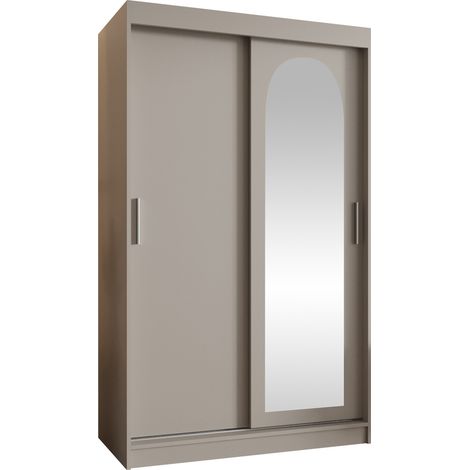 Armario Hartford 504, Cachemira, 200x120x62cm, Puertas de armario: Correderas, Número de estantes: 3