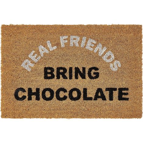 Doormat PAMIR Natural 40 x 60 cm Text Coir