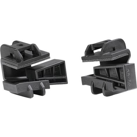 HellermannTyton Beam Clamp D with foam-PA6GF30-BK Befestigungssockel steckbar 151-01188 Schwarz 1
