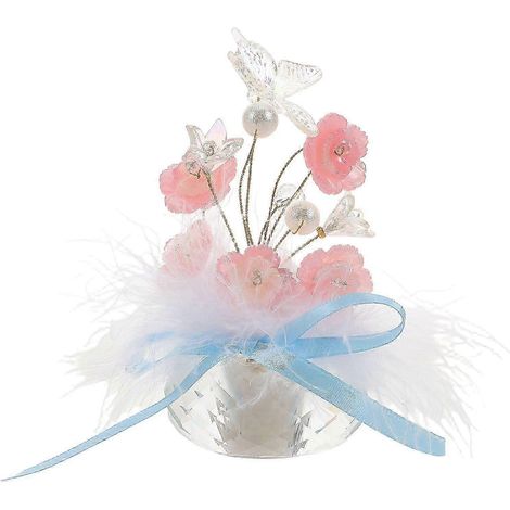 Compatible avec les décorations de tableau de bord, les ornements en plumes, les papillons et les fleurs, il ajoute une touche romantique à l'intérieur de votre voiture. (1/5)