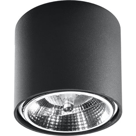 Lámpara de techo Hester 1 GU10 ES111 negra ALU Lumilo 06.659.97 (1/5)