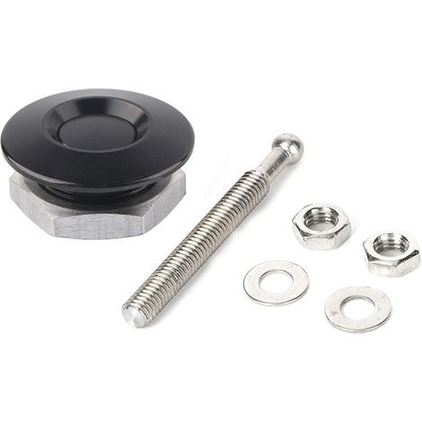 Robus Black Hood Push Push Taste Lock Clamp/Holder Kit pour les Voitures, Anti-résistant, ajusté pour une Voiture Universelle (1/5)