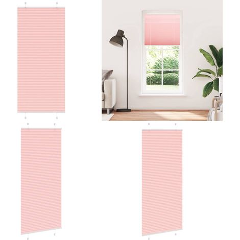 vidaXL Plissee Rosa 100x200 cm Stoffbreite 99,4 cm Polyester (1/5)
