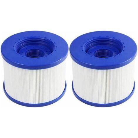 Lot de 2 Cartouches Filtre Spa a Visser, Filtre à Vis pour Spa Gonflable Pas De Vis 60mm, Cartouche de Filtre Rechange pour Cosy Spa, Clever Spa et de Plus,105  82mm (1/5)