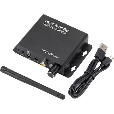 Bluetooth-kompatibler Audio-Empfänger 5.0, drahtloser Digital-Analog-Aux-Adapter (1/5)