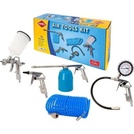 LOT DE 6 ACCESSOIRES PNEUMATIQUES POUR PEINTURE ET HUILE - AP 45893 (1/3)