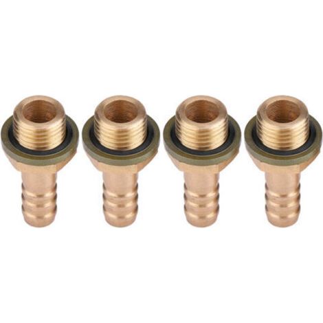 Lot de 4 adaptateurs à vis creuse M8 pour système de refroidissement dhuile de moto, M12 x 1,25 mm Crezuo (1/4)