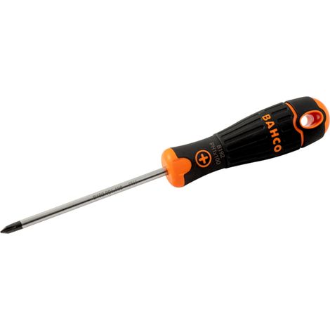 BahcoFIT Phillips-Schraubendreher mit 2-Komponenten-Griff, PH1 x 100 mm - Einzelhandelsverpackung