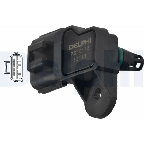 Capteur, pression de suralimentation Delphi Technologies PS10138 CITROËN 1372511