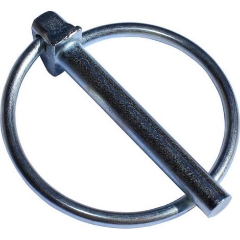100 Goupilles Clips D. 6 mm - Zingué blanc - D-Work (1/3)