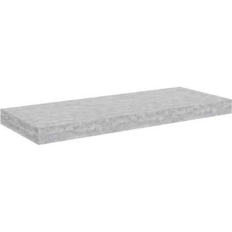 Maison Exclusive - Schweberegal Betongrau 60x23,5x3,8 cm MDF