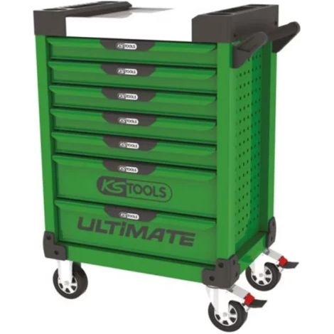 Ks Tools – Servante d'atelier roulante 7 tiroirs – Dimensions 680 x 460 x 1020 mm – Charge maximale 850 kg – Système de fermeture avec serrure (1/3)