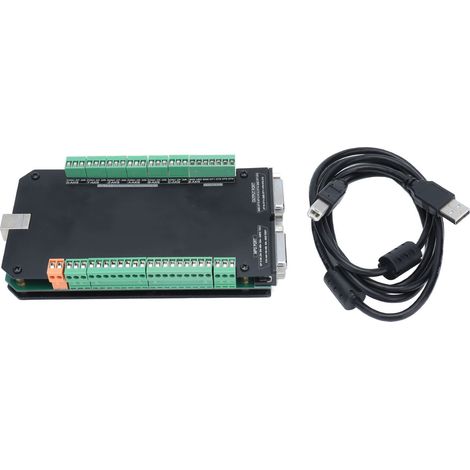 CNC-Bewegungssteuerungsplatine mit USB-Schnittstelle, Schrittmotortreiber-Steuermodul mit Kabel, 4 Achsen (1/5)